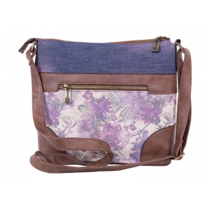 TORBA NA RAME PULSE JEANS FLORAL