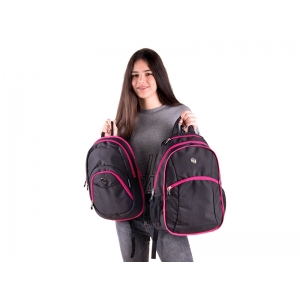 RUKSAK PULSE 2U1 TEENS PINK BLACK DOT