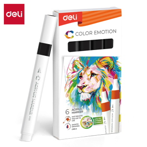 AKRILNI MARKER DELI CRNI COLOR EMOTION EC193A-Black
