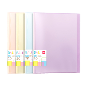 FASCIKLA DELI DISPLAY - CLEAR BOOK PASTEL BALI  20 LISTA